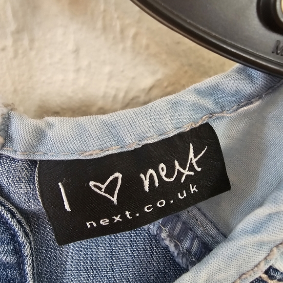 Girls Jean Dress By Next UK---Size 10 Years Old - Picture 3 of 7